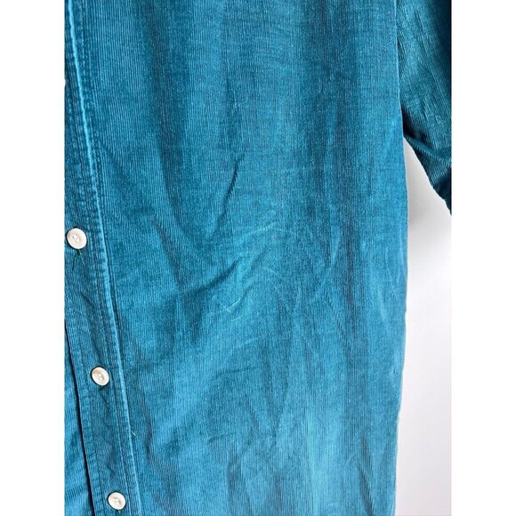 J.CREW OUTFITTERS Oarsman Dress Women Green Corduroy Maxi Vintage 8 - Picture 6 of 10